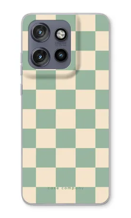 Checkered Mint, Motorola Edge 50 Neo weiche Hülle