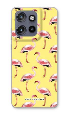 Flamingo's geel