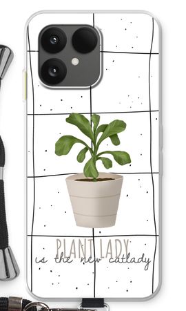 Houseplant on windowpane