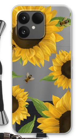 Sunflower and bees
