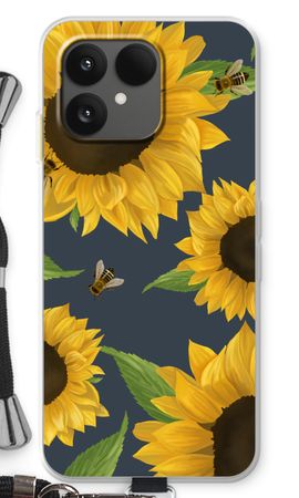 Sunflower and bees