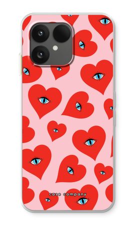 Red heart eyes