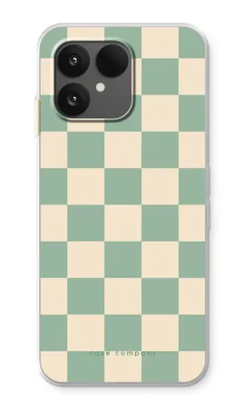 Checkered Mint, Fairphone 6+ soft case
