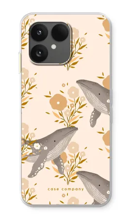 Floral Whales, Fairphone 6+ mjukt skal