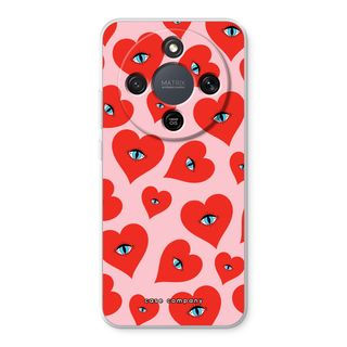 Red heart eyes