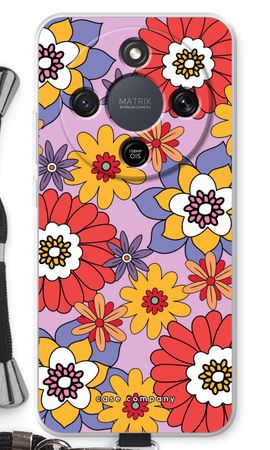 Retro Flowers - Purple