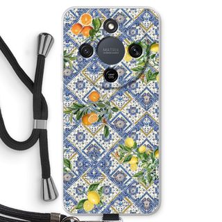 Blue tiles, lemons and oranges - small