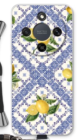 Blue tiles and lemons