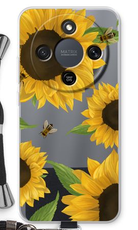 Sunflower and bees