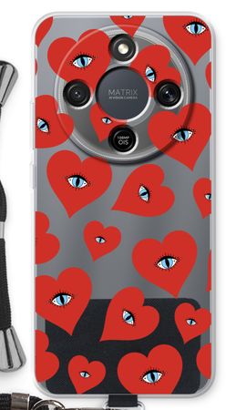Red heart eyes
