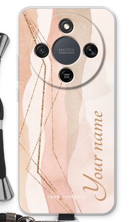 Gold Lines Namecase - Blush