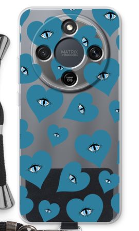 Blue heart eyes