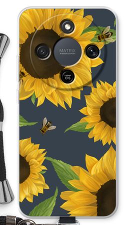 Sunflower and bees
