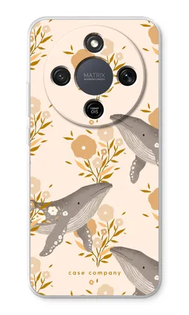 Floral Whales, Honor X9 pehme ümbris