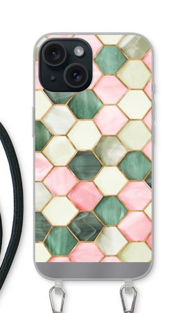 Zeshoeken in glas-in-lood