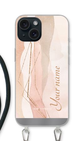 Gold Lines Namecase - Blush