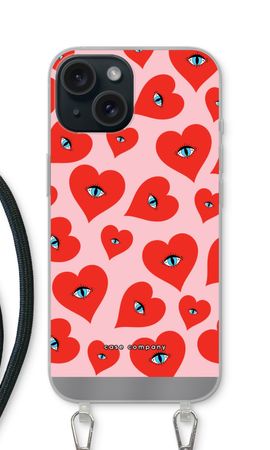 Red heart eyes