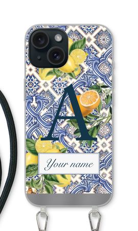 Monogram Blaue Fliesen