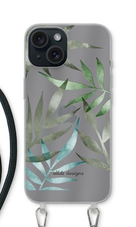 Tropical watercolor leaves
