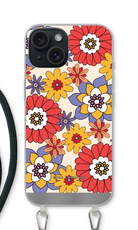 Retro bloemen - Geel