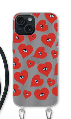 Red heart eyes