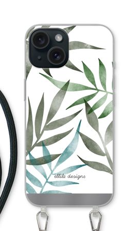 Tropical watercolor leaves
