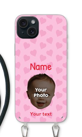 Gepersonaliseerd gezicht - Hartjes N°2