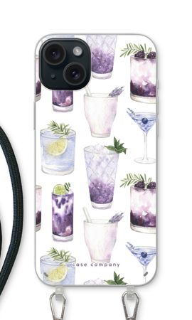 Violet cocktails