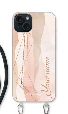 Gold Lines Namecase - Blush