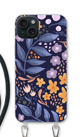 Flowers with blue leaves