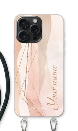Gold Lines Namecase - Blush
