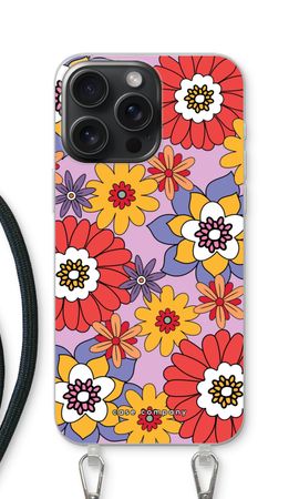 Retro bloemen - Paars