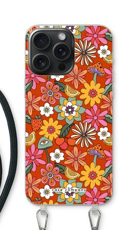 Retro bloemen - Rood