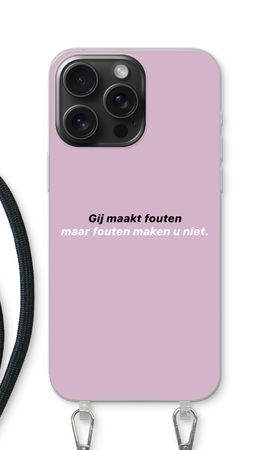 Fouten maken u niet