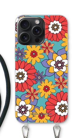 Retro bloemen - Blauw