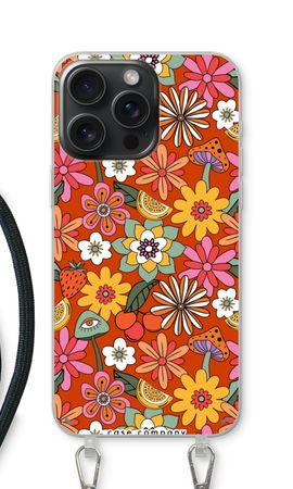 Retro bloemen - Rood
