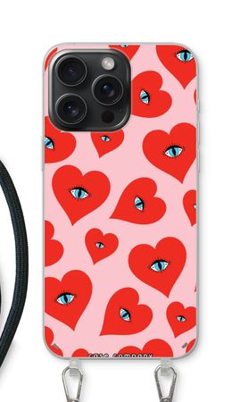 Red heart eyes