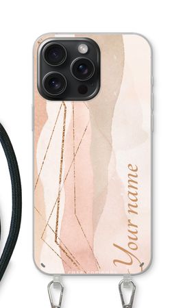 Gold Lines Namecase - Blush