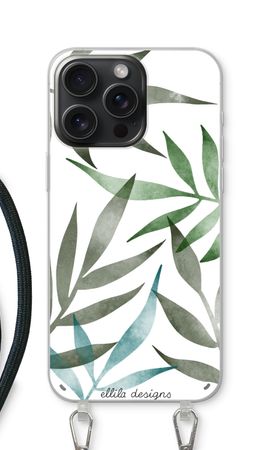 Tropical watercolor leaves