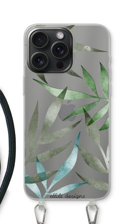 Tropical watercolor leaves