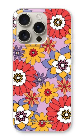 Retro Flowers - Purple