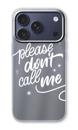 Don't call