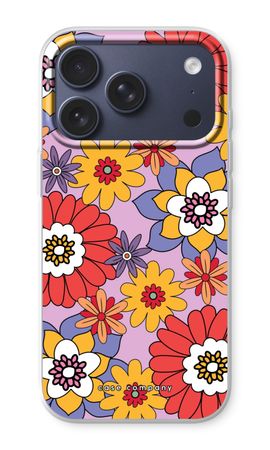 Retro Flowers - Purple