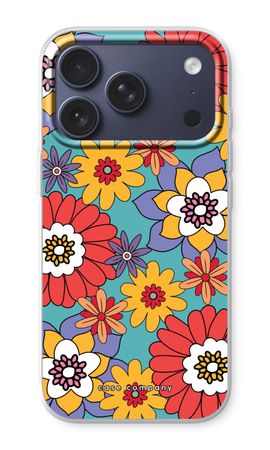 Retro Flowers - Blue