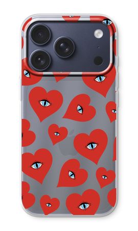 Red heart eyes