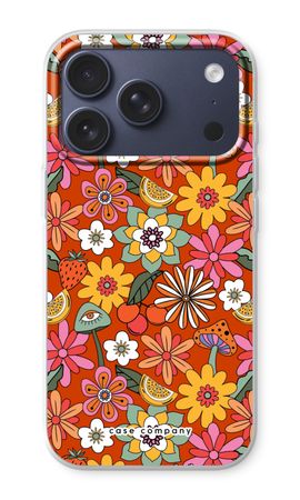 Retro Flowers - Red