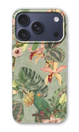 Tropical jungle parrot