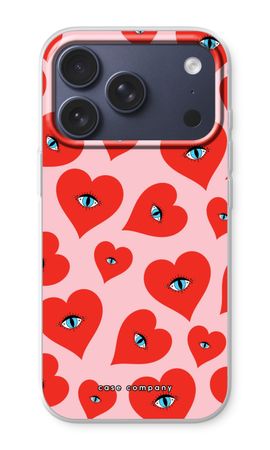 Red heart eyes
