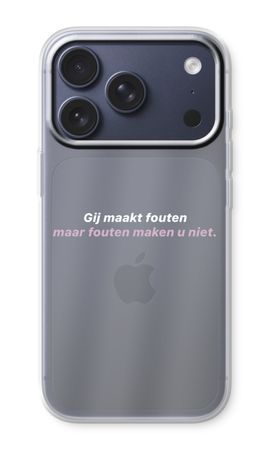 Fouten maken u niet