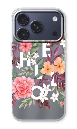 Hello in flowers
